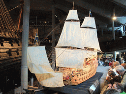 Scale model of the Vasa ship, in the Vasa Museum