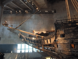 The bow of the Vasa ship, in the Vasa Museum