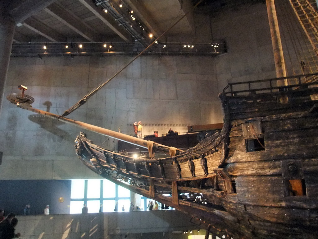 The bow of the Vasa ship, in the Vasa Museum