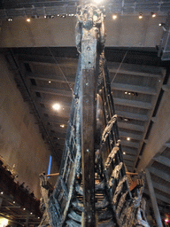 The bow of the Vasa ship, in the Vasa Museum