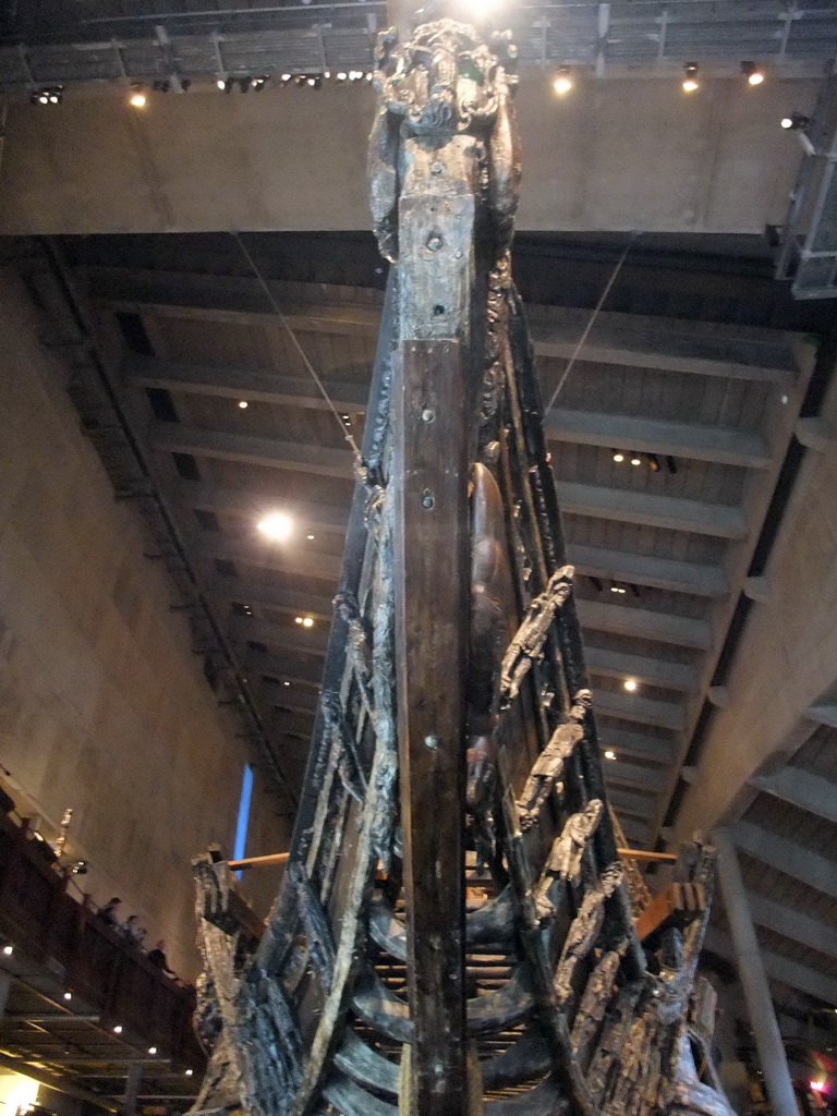 The bow of the Vasa ship, in the Vasa Museum