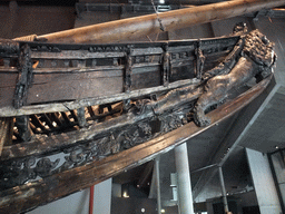 The bow of the Vasa ship, in the Vasa Museum