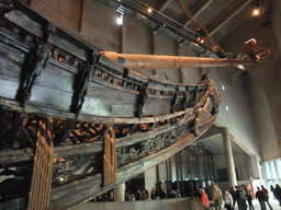 The bow of the Vasa ship, in the Vasa Museum