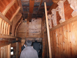 Inside the full-scale model of the half upper deck of the Vasa ship, in the Vasa Museum