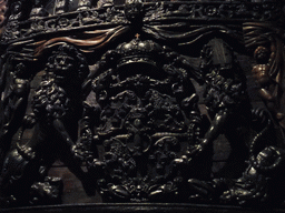 The back side of the Vasa ship, in the Vasa Museum