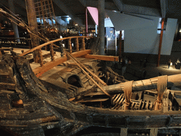 The bow of the Vasa ship, in the Vasa Museum