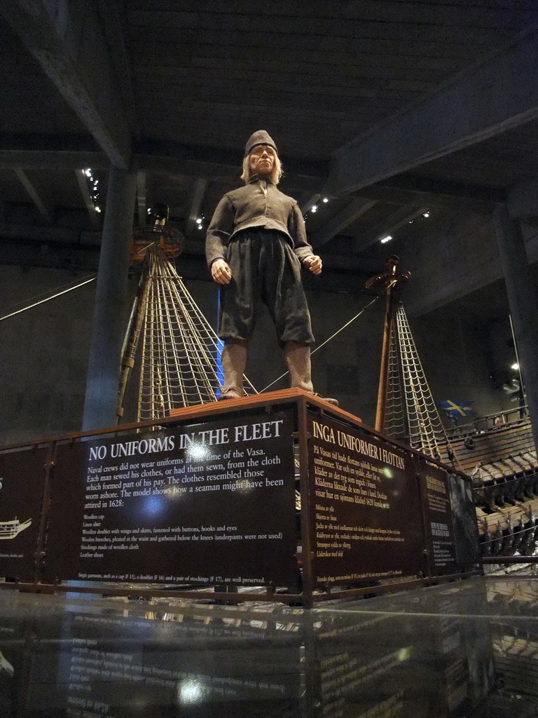 Model of a seaman from 1628, in the Vasa Museum