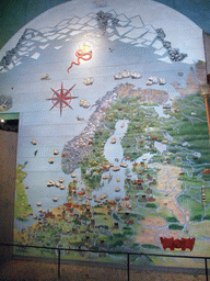 Map of Northern Europe, in the Vasa Museum