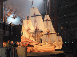 Scale model of the Vasa ship, in the Vasa Museum