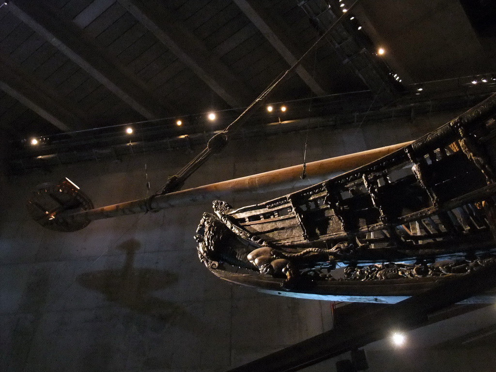 The bow of the Vasa ship, in the Vasa Museum