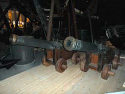 Cannons on the lower floor of the Vasa Museum