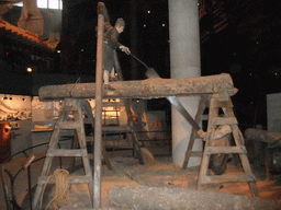 Reconstruction of part of the shipyard of the Vasa ship, in the Vasa Museum