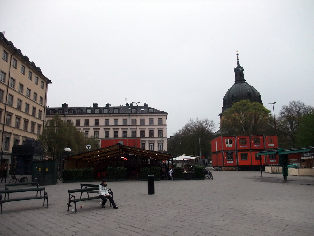 The Östermalmstorg square with the Hedvig Eleonora Church (Hedvig Eleonora Kyrka)