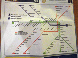 Map of the Stockholm subway