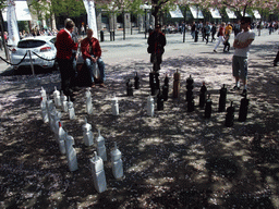 Large chess game in the King`s Garden