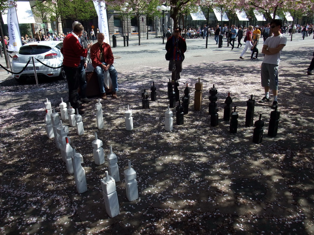 Large chess game in the King`s Garden