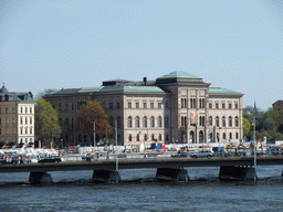 The Strömbron bridge over the Norrström river and the National Museum, viewed from The Norrbro bridge