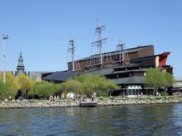 The Nordic Museum, the Vasa Museum and the Saltsjön bay, viewed from the Saltsjön ferry