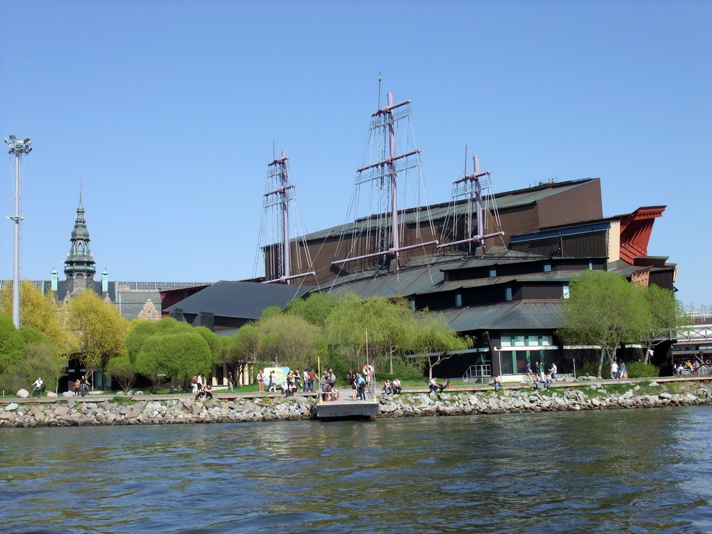 The Nordic Museum, the Vasa Museum and the Saltsjön bay, viewed from the Saltsjön ferry