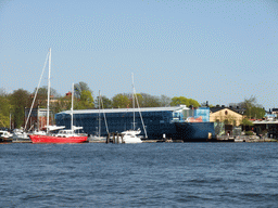 The Aquaria Water Museum (Aquaria Vattenmuseum) and the Saltsjön bay, viewed from the Saltsjön ferry