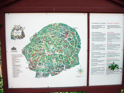 Map and explanation of the Skansen open air museum