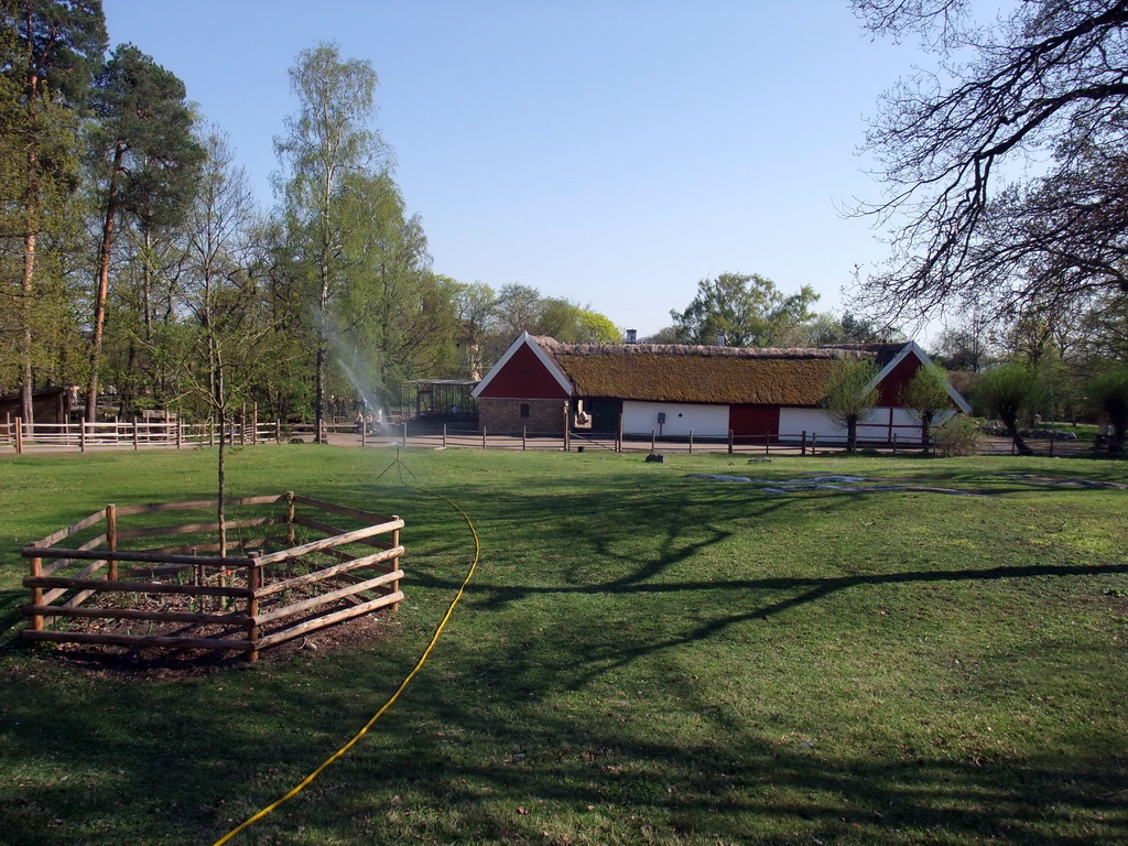 Old Swedish farm in the Skansen open air museum