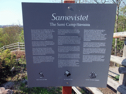 Explanation on the Sami Camp in the Skansen open air museum