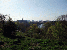 The Nordic Museum and the Saltsjön bay, viewed from the Skansen open air museum