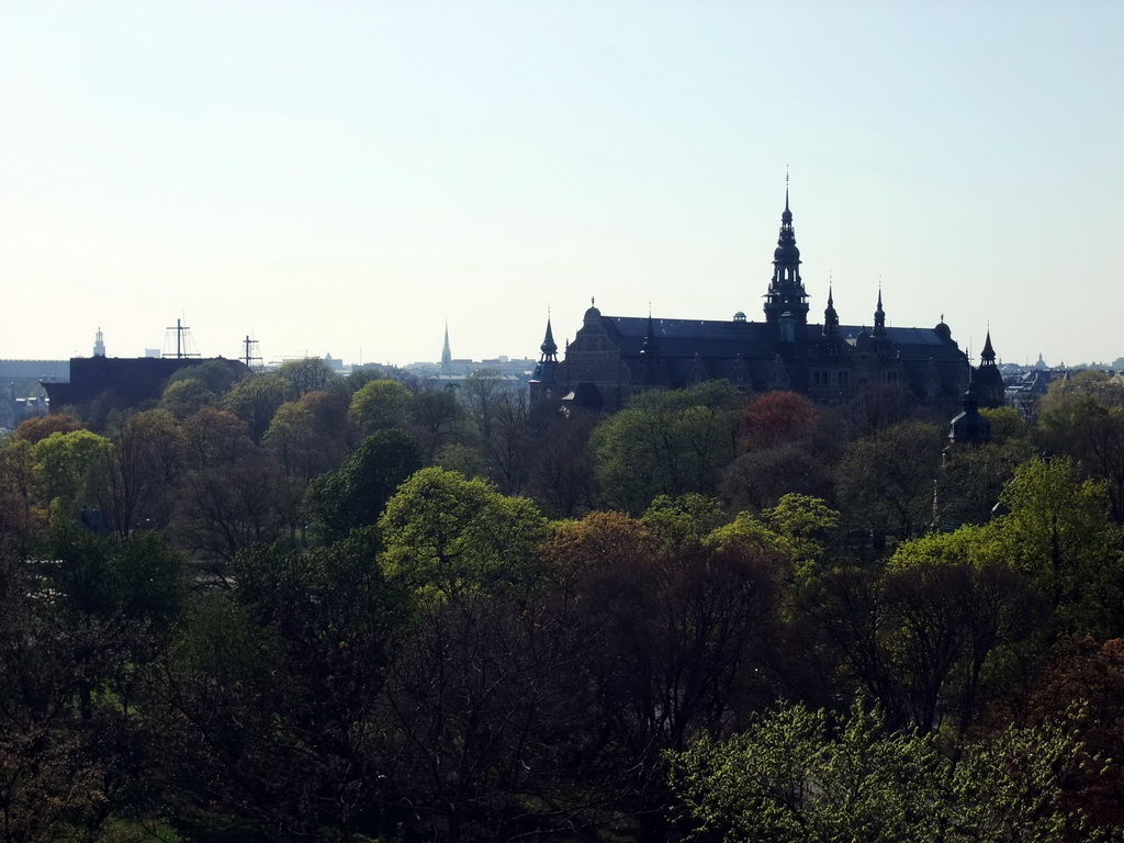 The Vasa Museum and the Nordic Museum, viewed from the Skansen open air museum