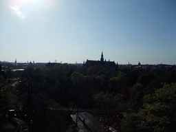 The Vasa Museum and the Nordic Museum, viewed from the Skansen open air museum