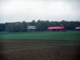 Houses near Nyköping, viewed from the bus from Stockholm Central Station to Stockholm-Skavsta Airport