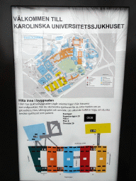 Map of the Karolinska University Hospital