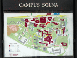 Map of the Karolinska Institute Campus Solna
