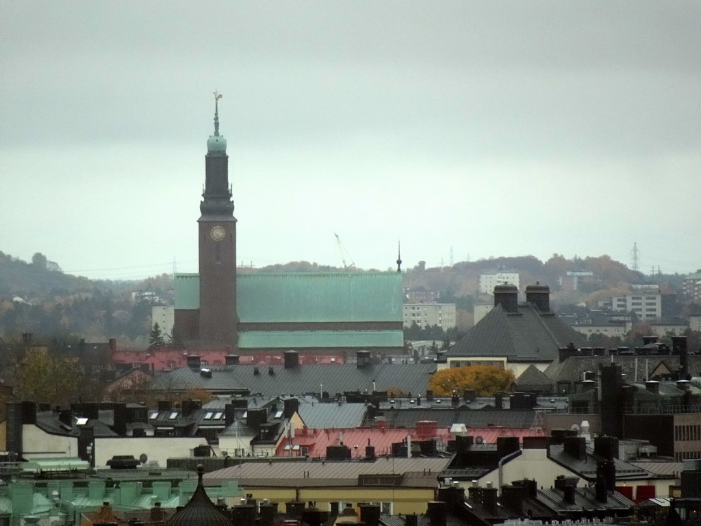 The Högalid Church, viewed from the Top Floor of the Karolinska University Hospital