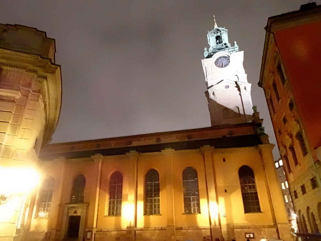 North side of the Saint Nicolaus Church, by night