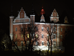 The Admiralty House, viewed from the Skeppsbron street, by night