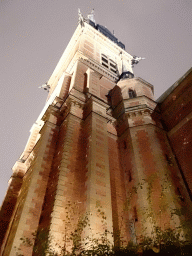 Tower of the German Church, viewed from its garden, by night