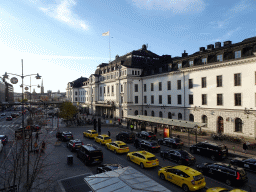 Front of Stockholm Central Station, viewed from the Klarabergsviadukten street