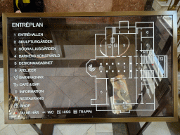 Map of the Ground Floor of the Nationalmuseum