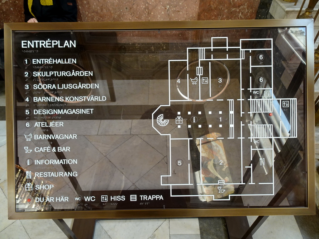 Map of the Ground Floor of the Nationalmuseum