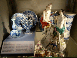 Delft China at the Design Depot at the Ground Floor of the Nationalmuseum, with explanation