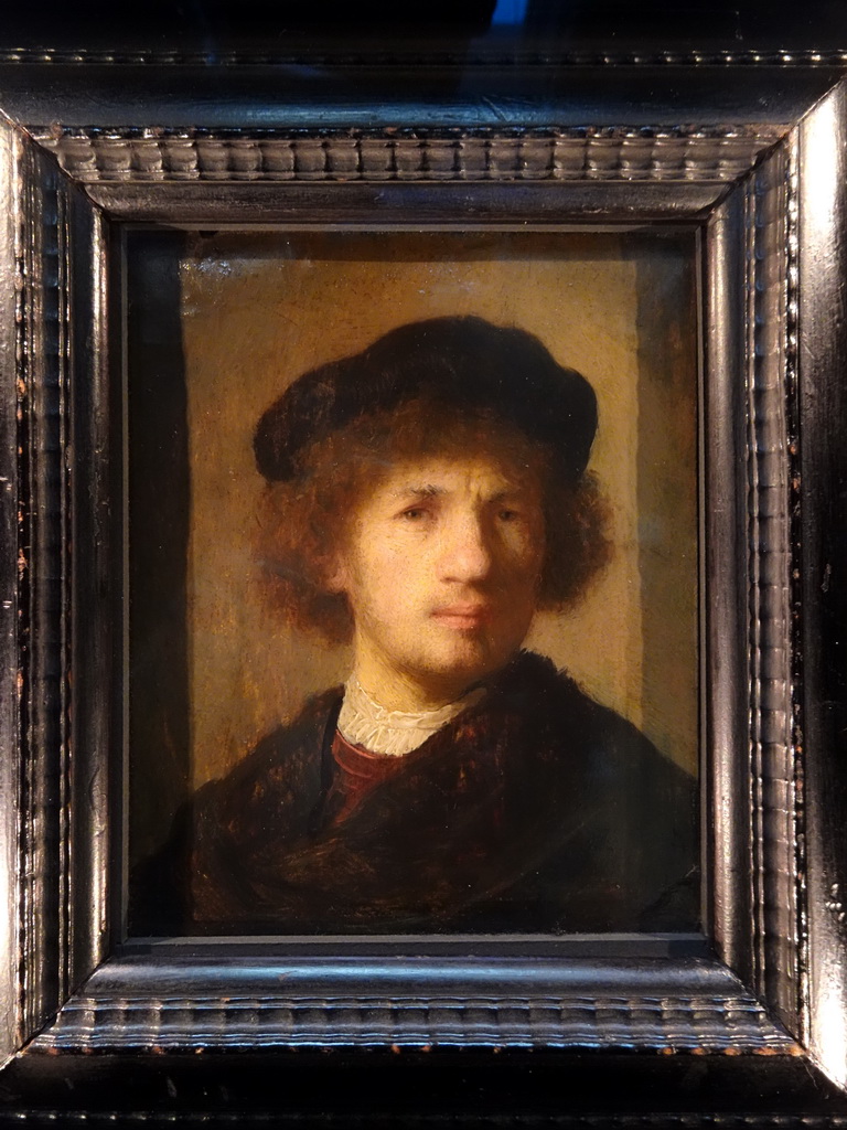 Self-portrait by Rembrandt van Rijn at the 17th Century exhibition at the Top Floor of the Nationalmuseum