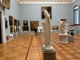 Paintings and statues at the 1770-1800 exhibition at the Top Floor of the Nationalmuseum