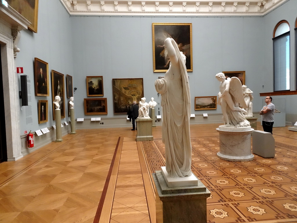 Paintings and statues at the 1770-1800 exhibition at the Top Floor of the Nationalmuseum