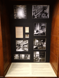 Photographs of the Old Library at the Middle Floor of the Nationalmuseum, with explanation