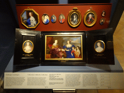 Miniature paintings at the Treasury at the Middle Floor of the Nationalmuseum, with explanation