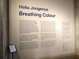 Information on the temporary exhibition `Breathing Colour` by Hella Jongerius at the Middle Floor of the Nationalmuseum