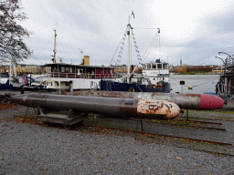 Torpedos at the Östra Brobänken street at the Skeppsholmen island