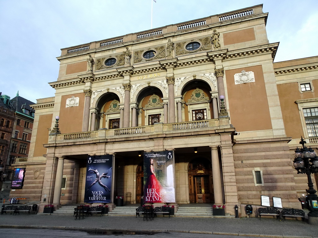 West side of the Royal Swedish Opera at the Gustav Adolfs Torg square