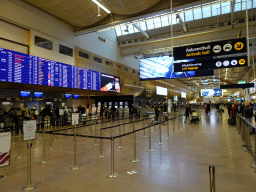 Interior of the Departures hall of Stockholm Arlanda Airport